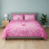 Premium Pink & White Tie-Dye Cotton Quilt with Pillow Covers – Soft, Lightweight & Handcrafted Bedding Set